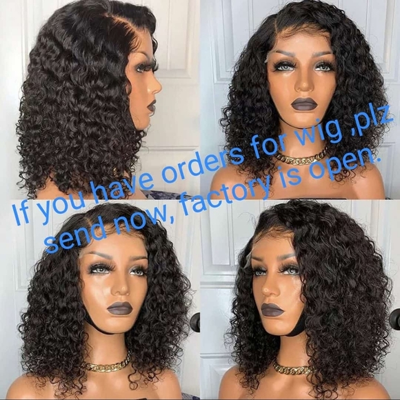 12 Inches KINKY Unprocessed Human Hair Wig - Picture 2 of 5